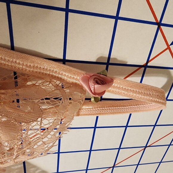 Dreamgirl Women's Lace Bra Set, NWT Pink OS - Picture 7 of 13